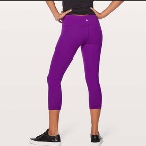 Lululemon Tender Violet Crop pants
